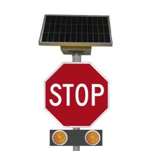 Solar Enhanced Stop Sign